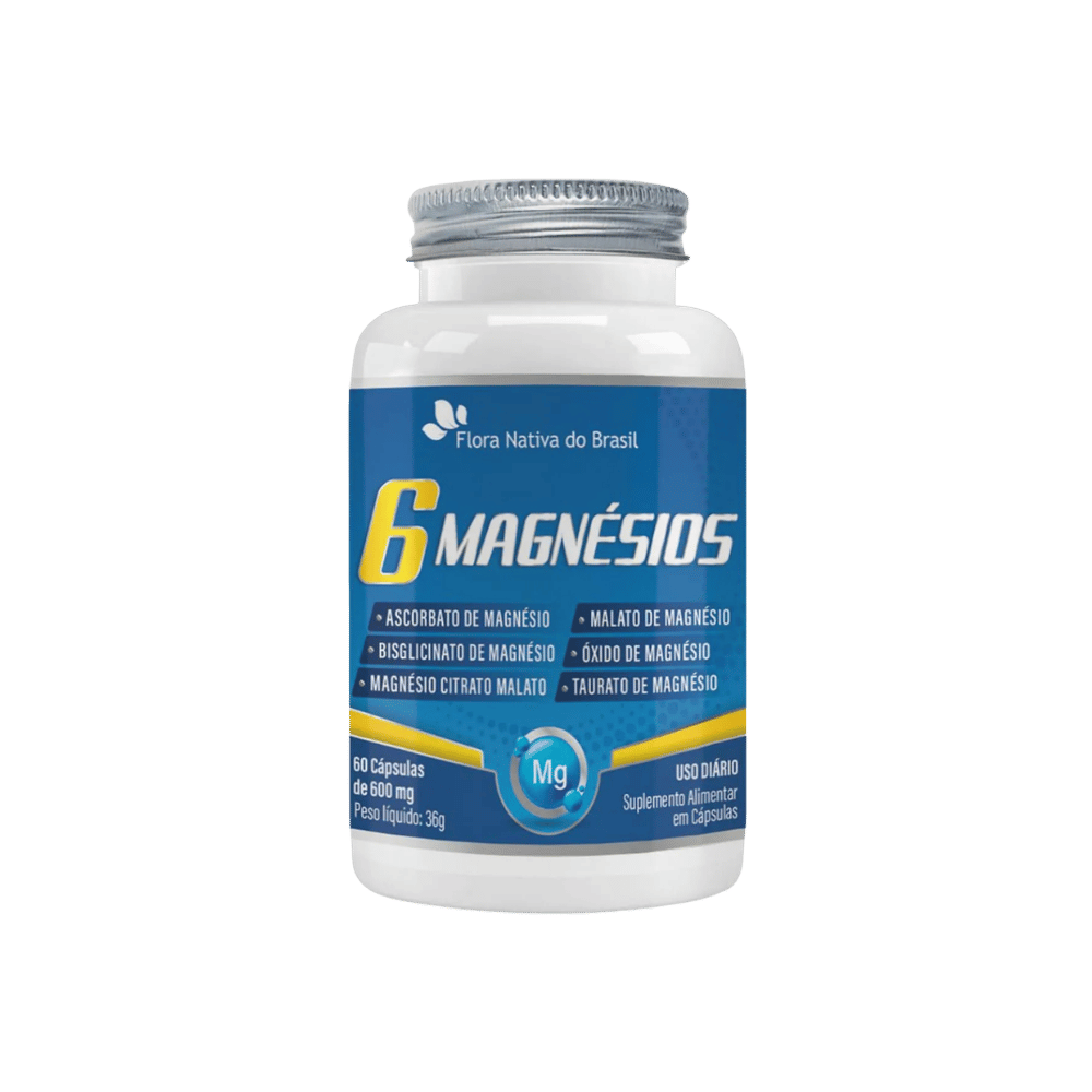 6 Magnésios - Flora Nativa 60 Caps